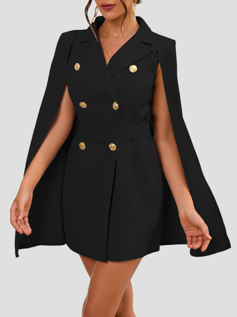 London | Blazer-Kleid mit Goldknöpfen