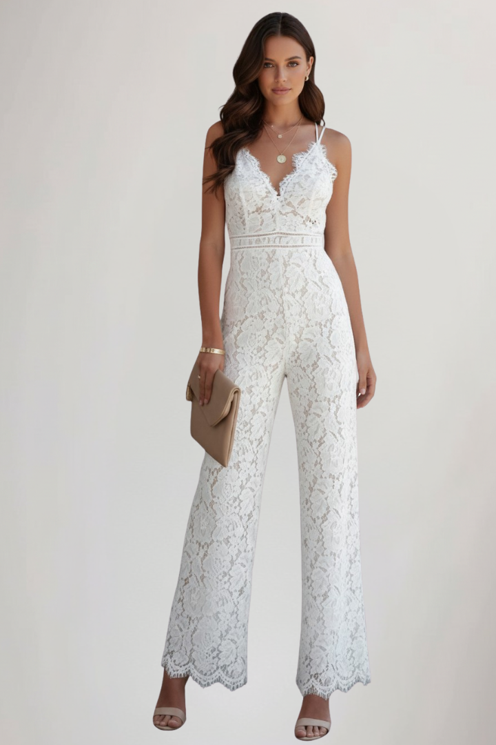Solara | Spitzen-Jumpsuit