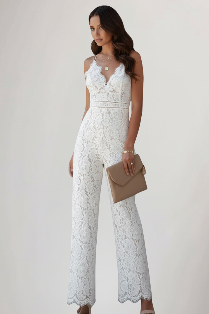 Solara | Spitzen-Jumpsuit