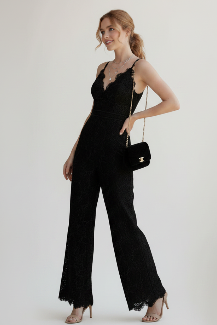 Solara | Spitzen-Jumpsuit