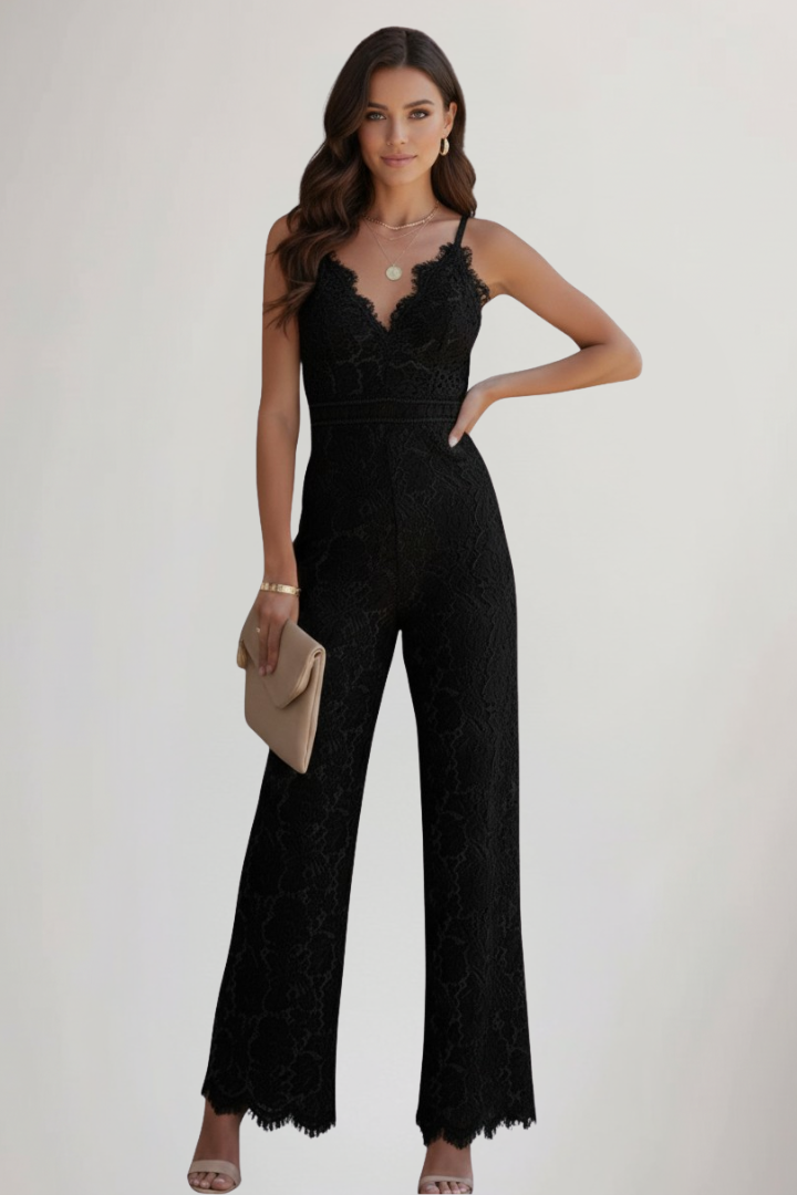 Solara | Spitzen-Jumpsuit