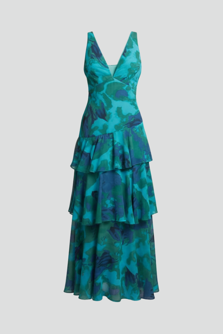 Vaelisse | Plissiertes Maxikleid