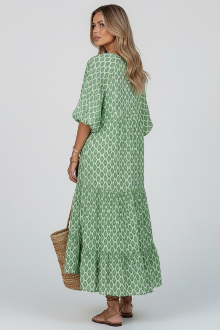 Vaenya | Gestuftes Maxikleid