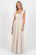 Valeska | Karo-Maxikleid