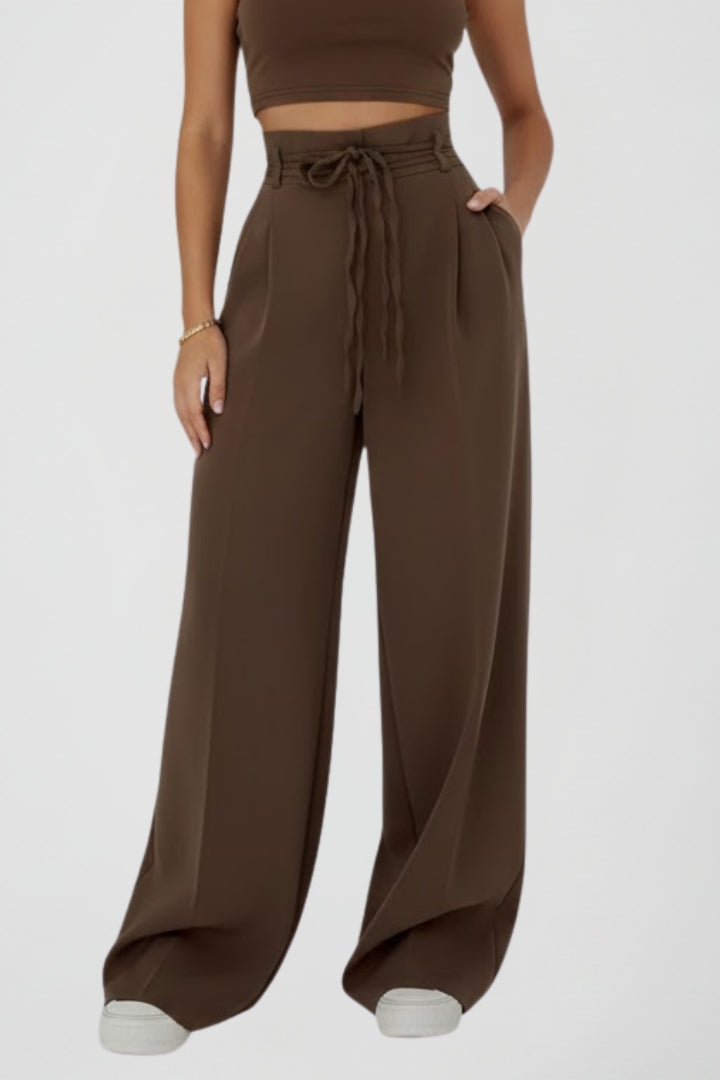 Vionne | Weite Hose mit Gürtel