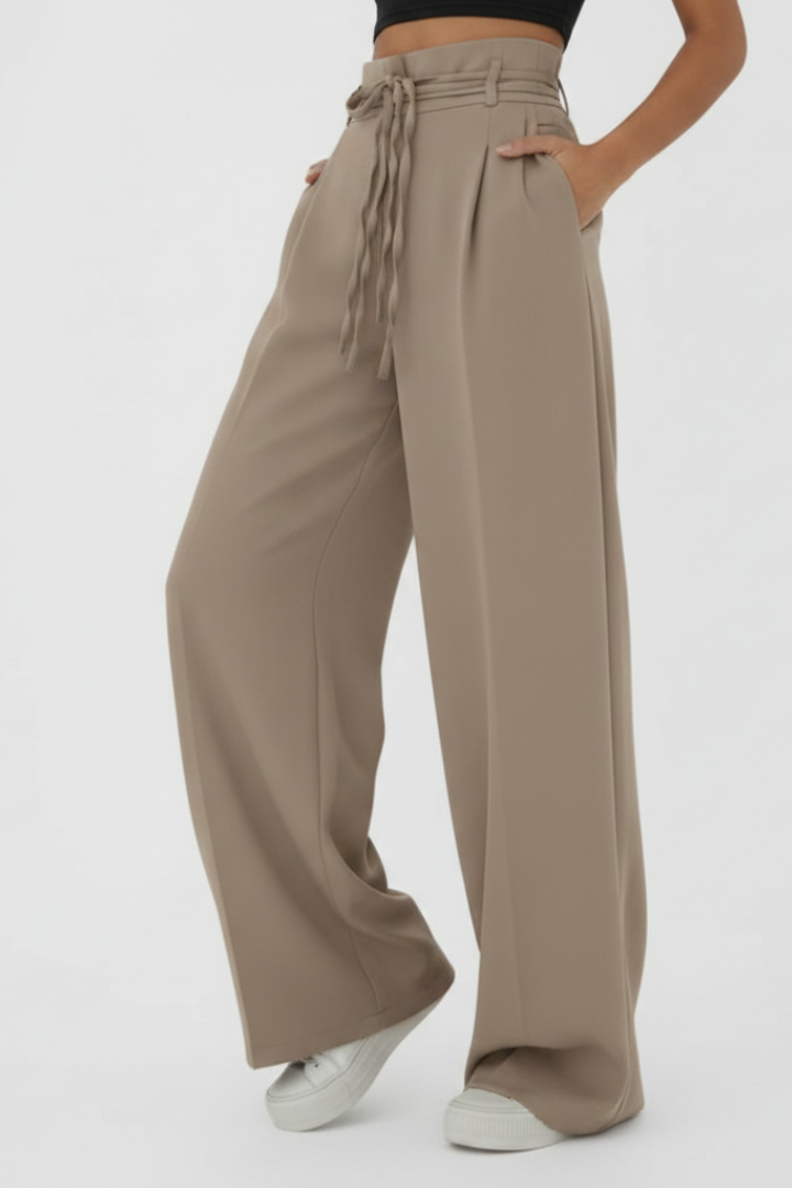 Vionne | Weite Hose mit Gürtel