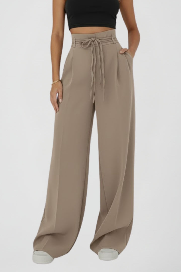 Vionne | Weite Hose mit Gürtel