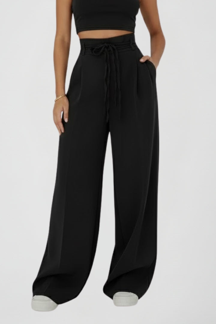 Vionne | Weite Hose mit Gürtel