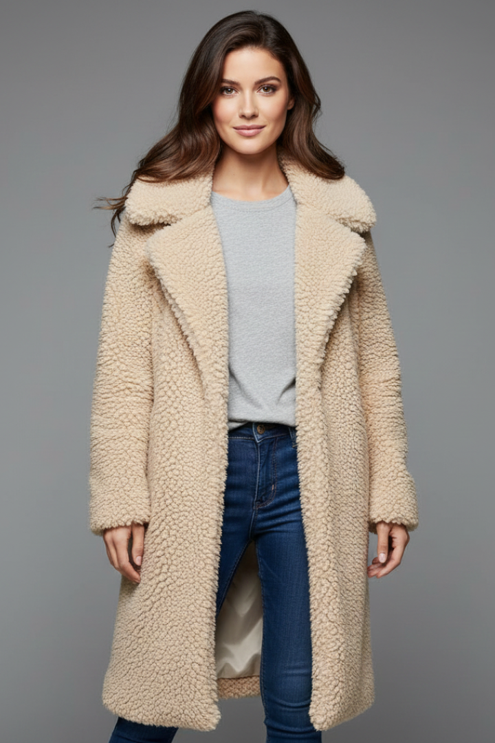 Camila | Texturierter Langmantel