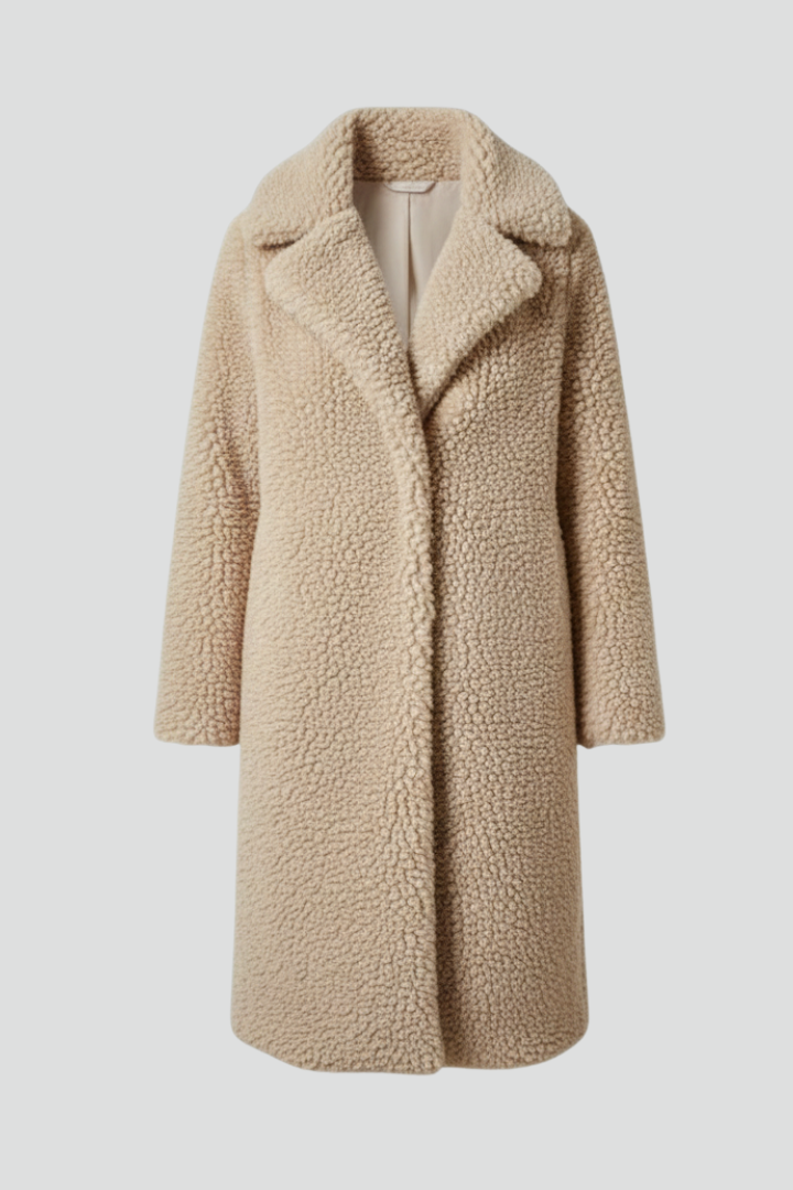 Evelyn | Langer Fleece-Mantel