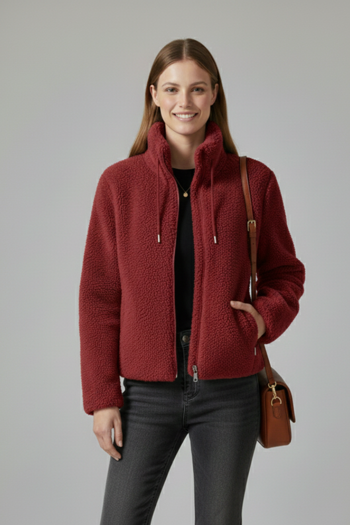 Scarlett | Teddyjacke mit Zip