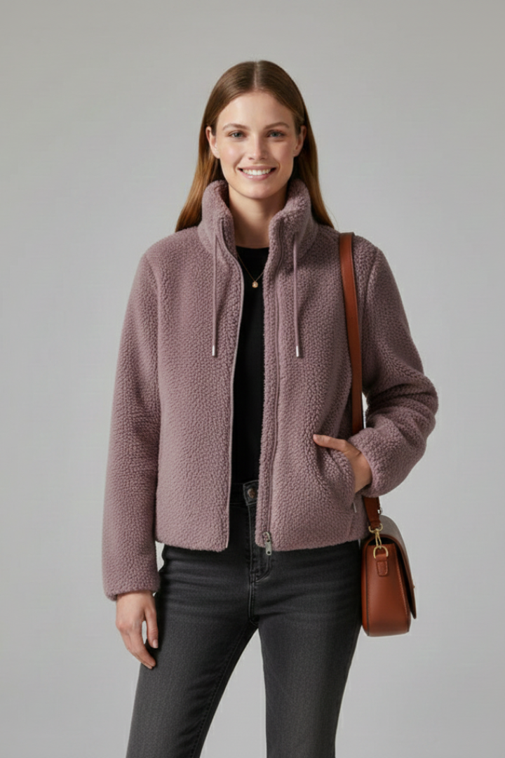 Scarlett | Teddyjacke mit Zip
