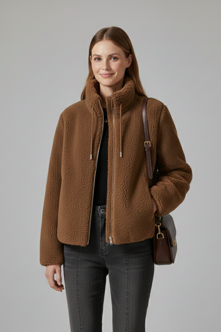 Scarlett | Teddyjacke mit Zip