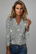 Aurora | Pailletten-Pullover