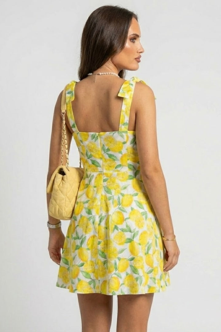 Zafira | Mini-Kleid mit Obstmotiv