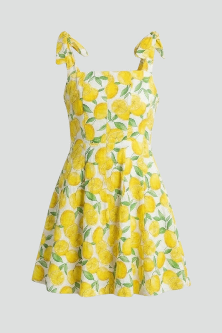 Zafira | Mini-Kleid mit Obstmotiv