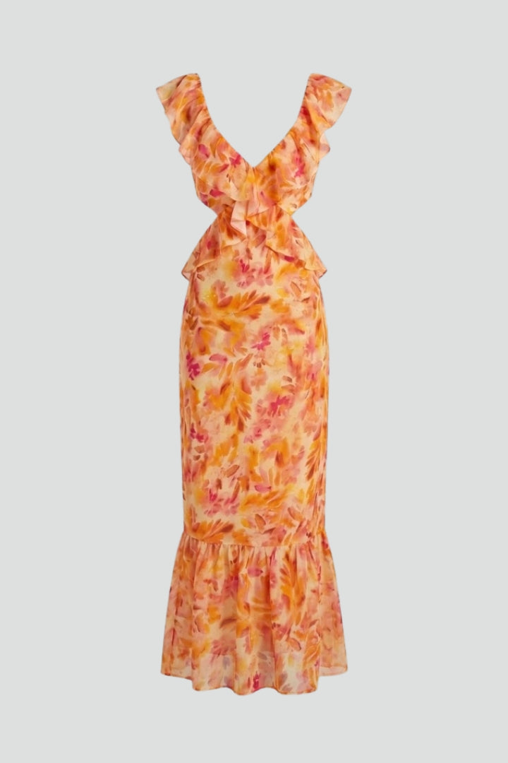 Zynelle | Blumen-Maxikleid