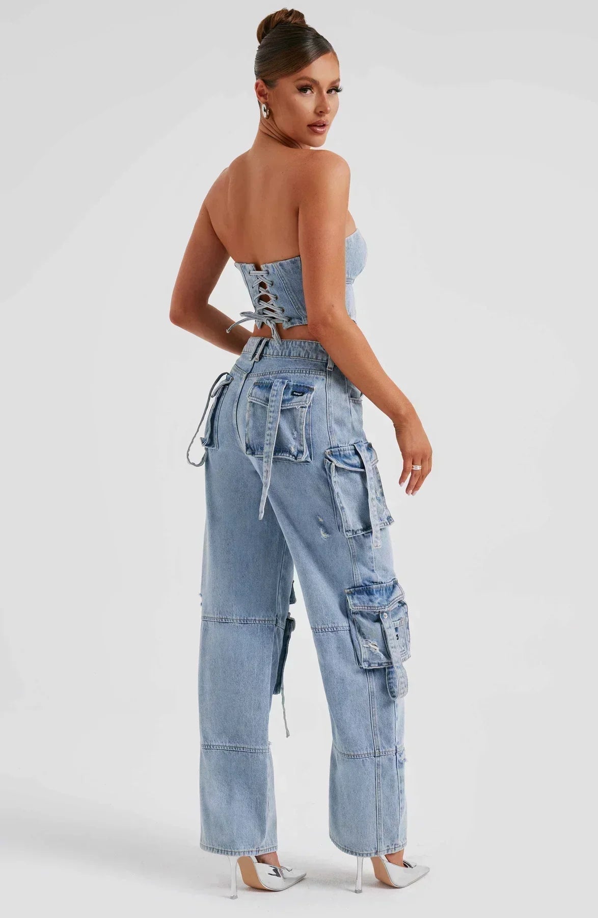 Feja | Zweiteiliges Denim-Set