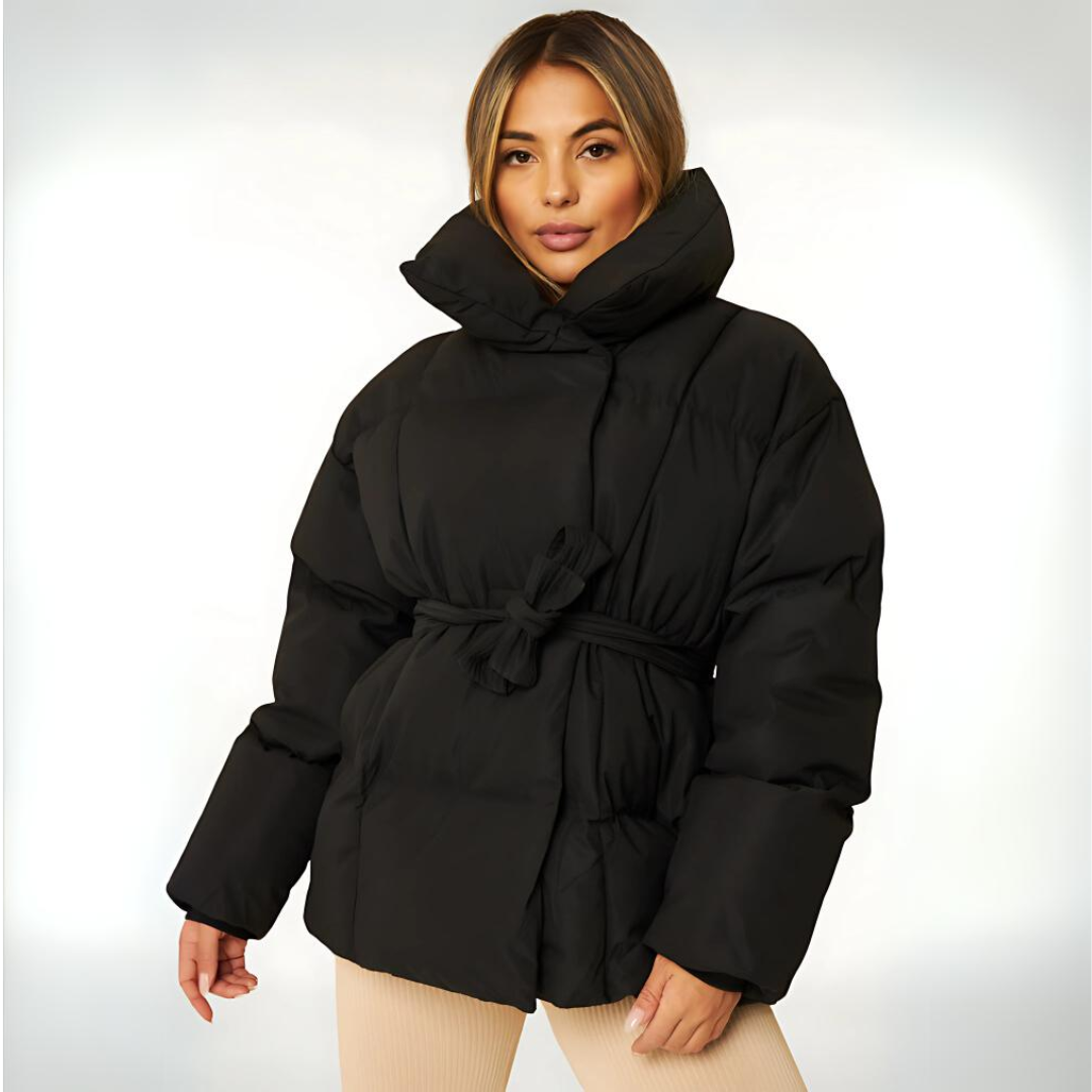 Amélie | Gepolsterte Pufferjacke mit hohem Kragen