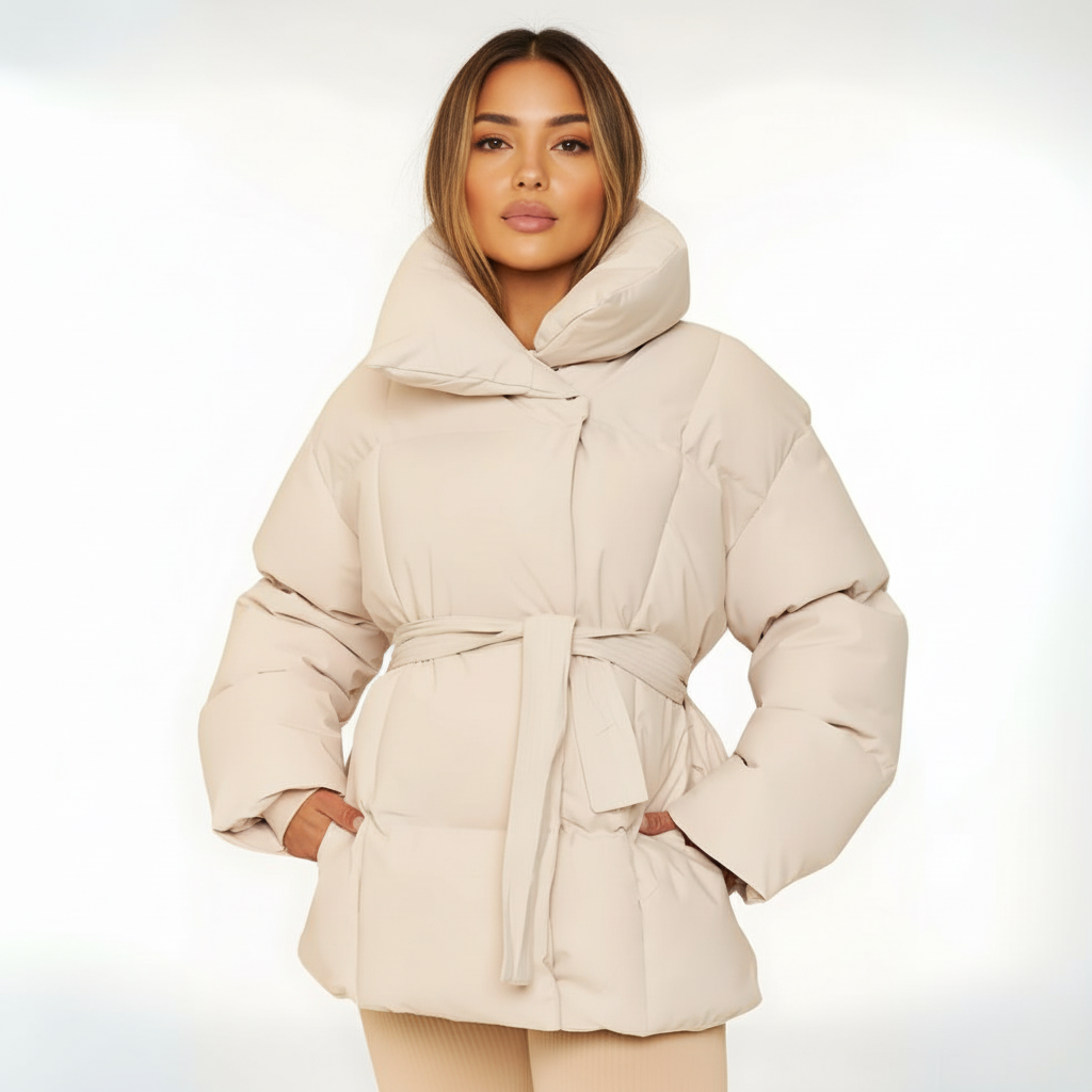 Amélie | Gepolsterte Pufferjacke mit hohem Kragen