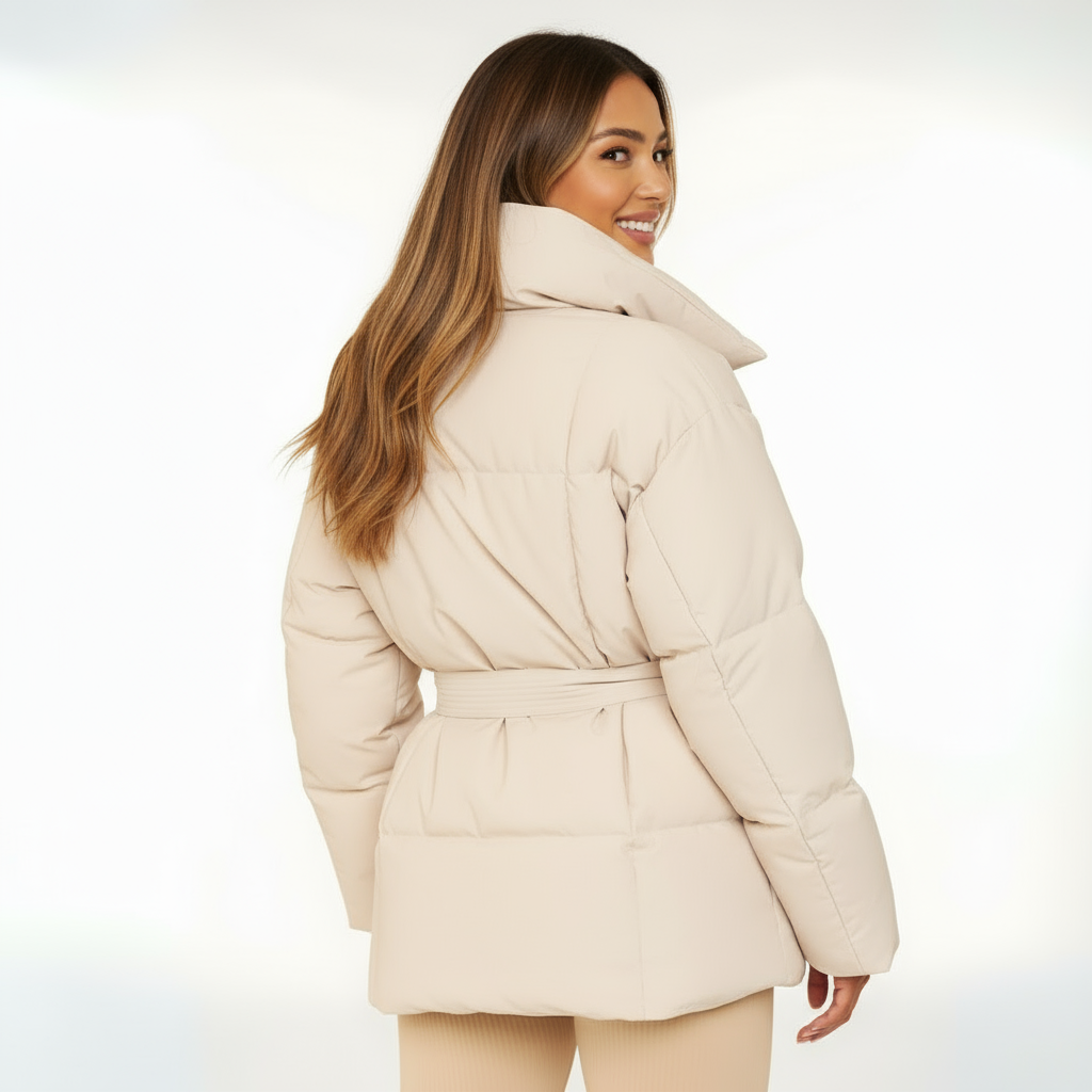 Amélie | Gepolsterte Pufferjacke mit hohem Kragen