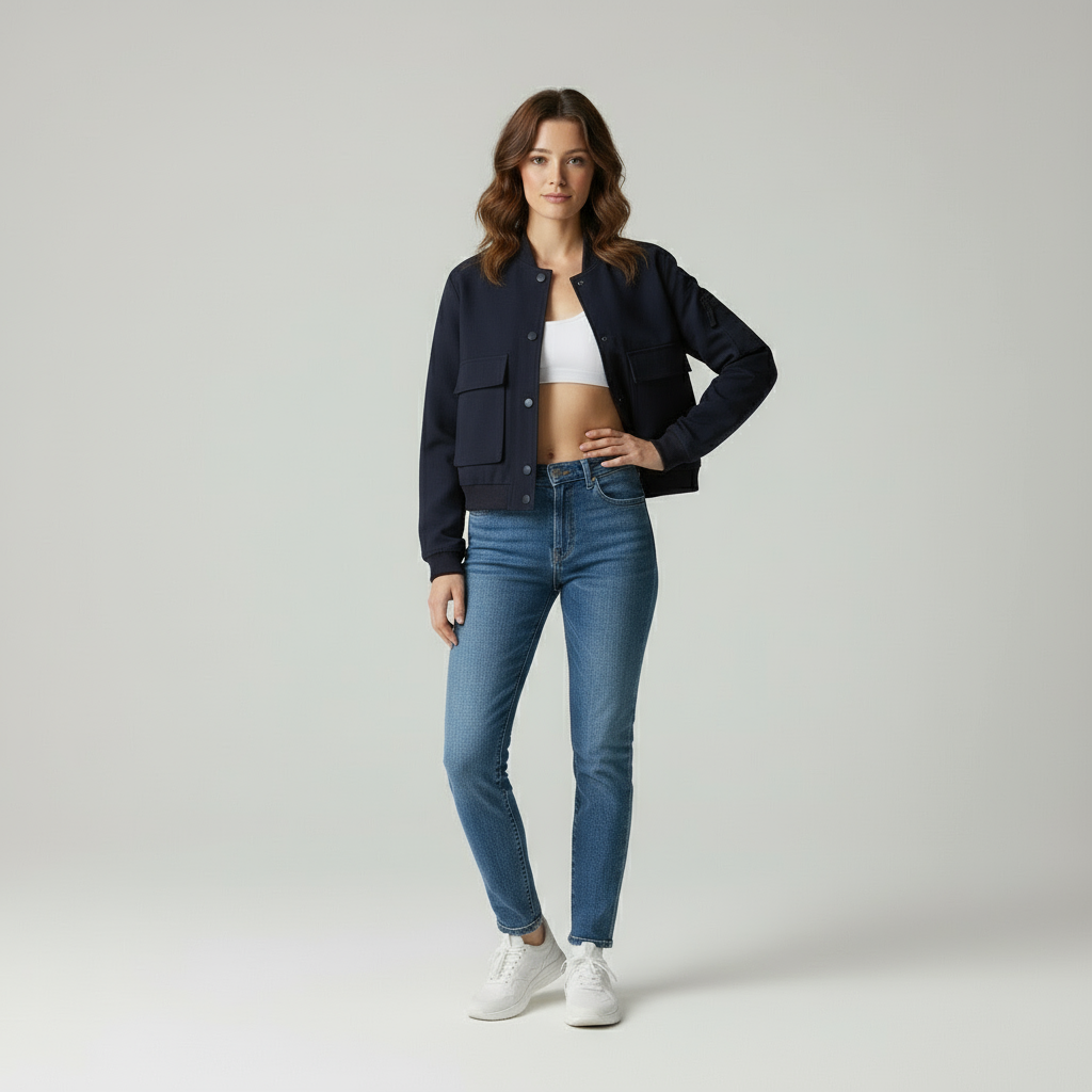 Celine | Kurztaillierte Bomberjacke