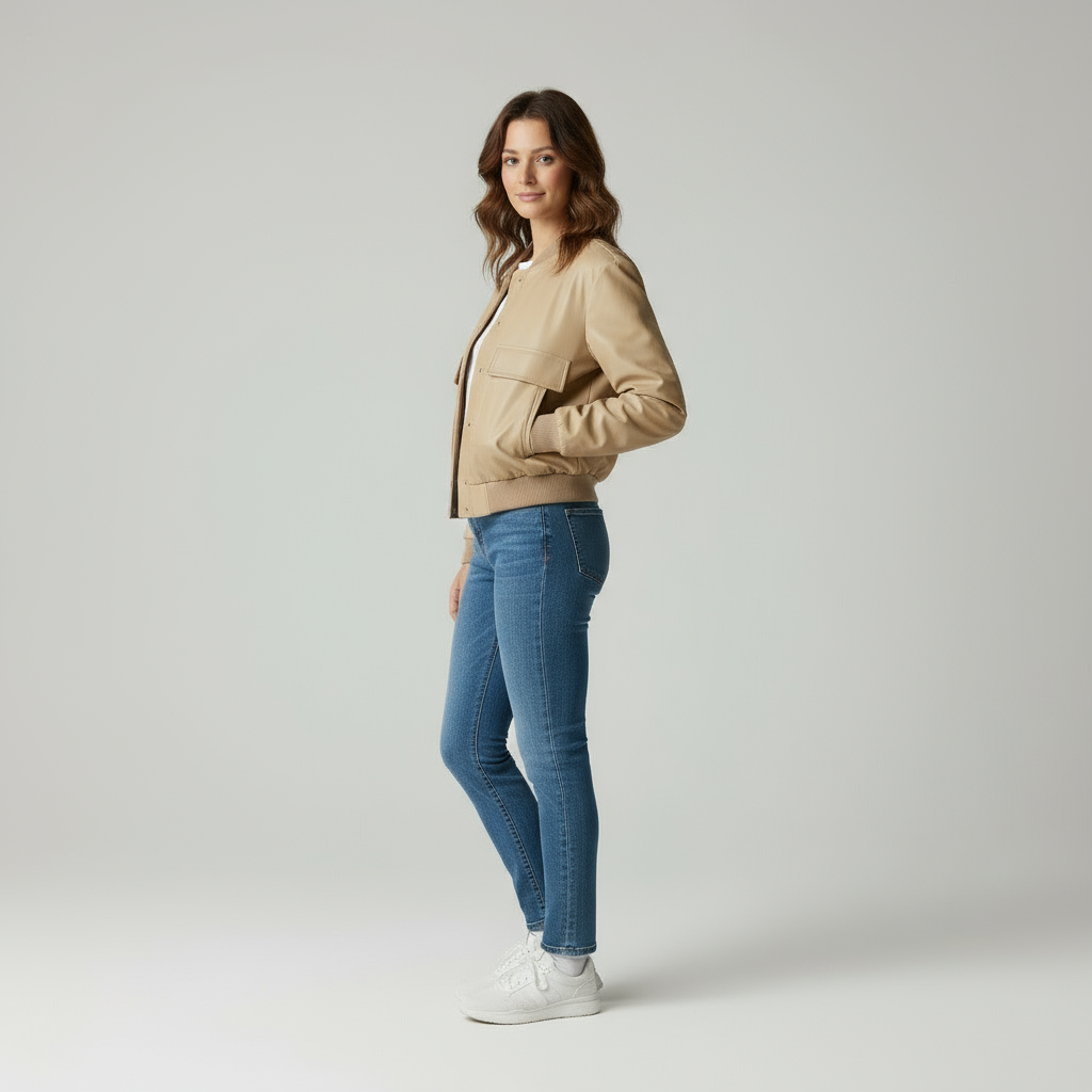Celine | Kurztaillierte Bomberjacke