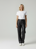 Fleur | Gerade Passform Vegane Lederhose für Damen