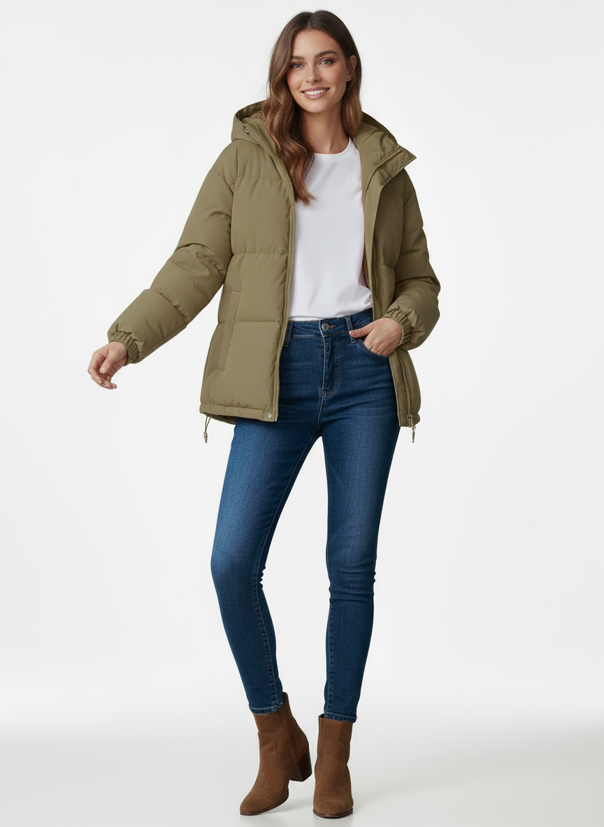 Luna | Kapuzen-Pufferjacke
