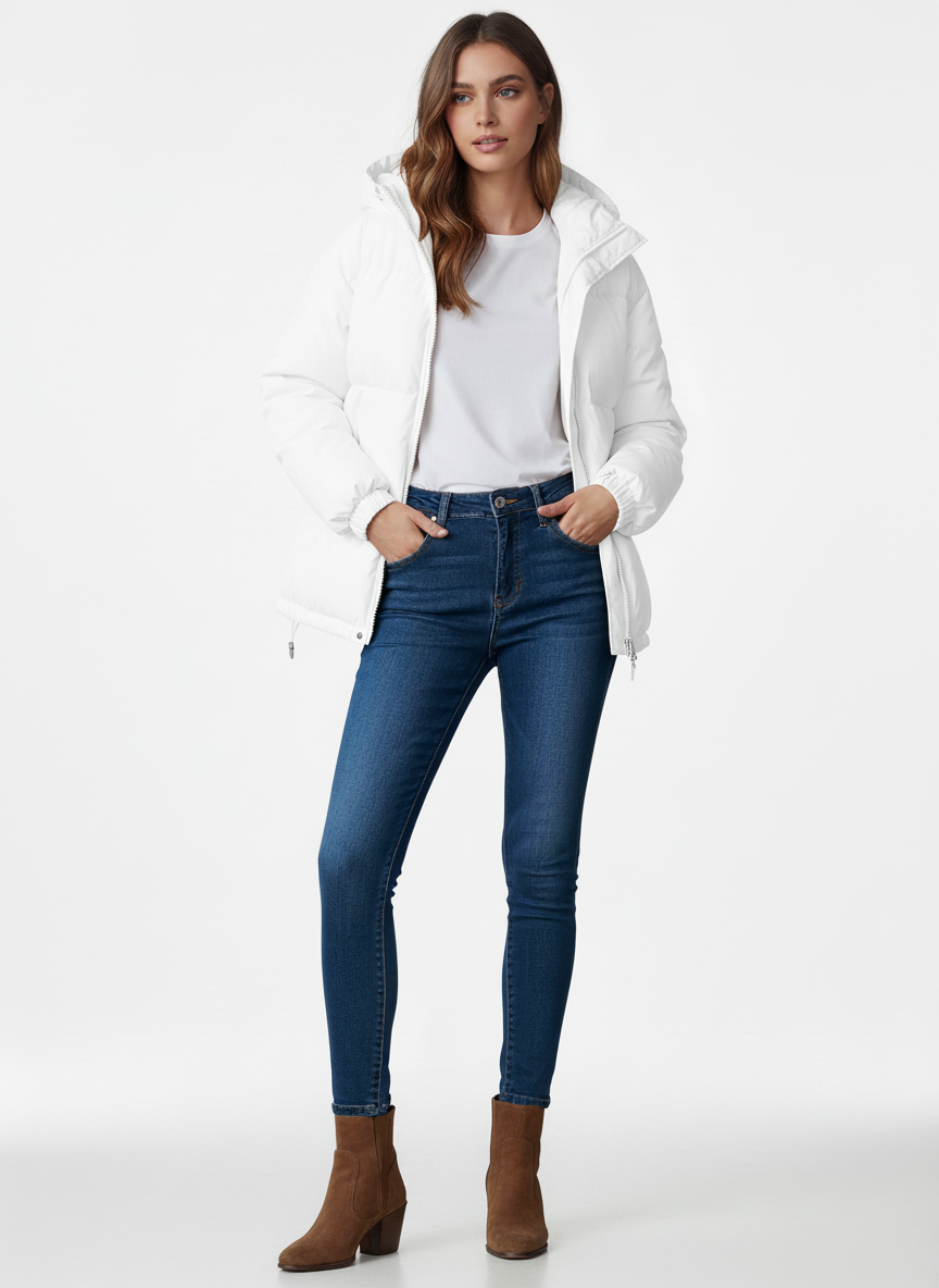 Luna | Kapuzen-Pufferjacke