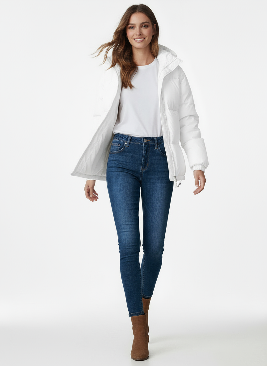 Luna | Kapuzen-Pufferjacke