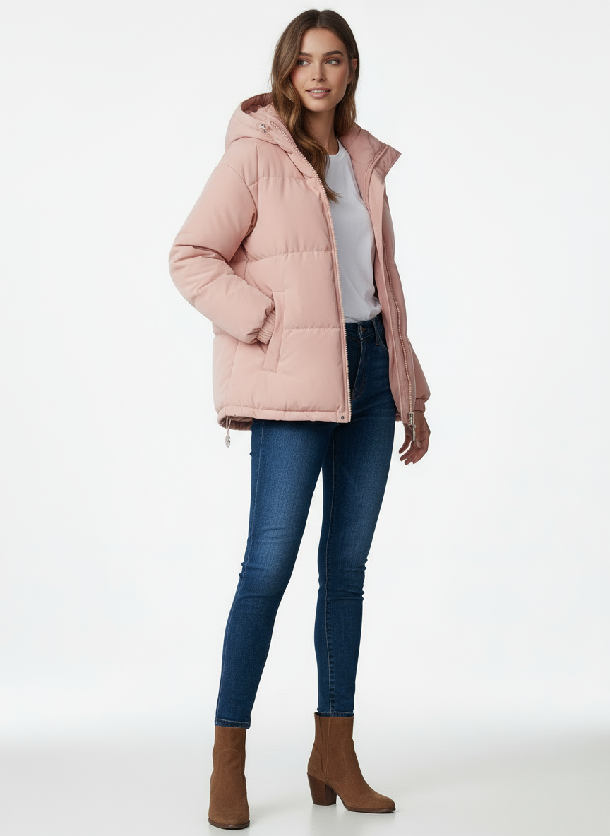 Luna | Kapuzen-Pufferjacke