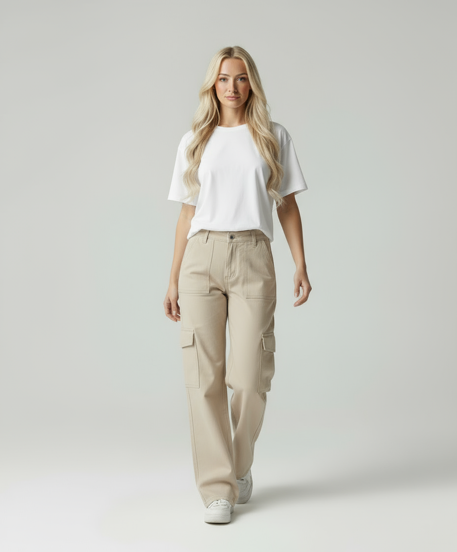 Mila | Cargo-Hose mit geradem Schnitt
