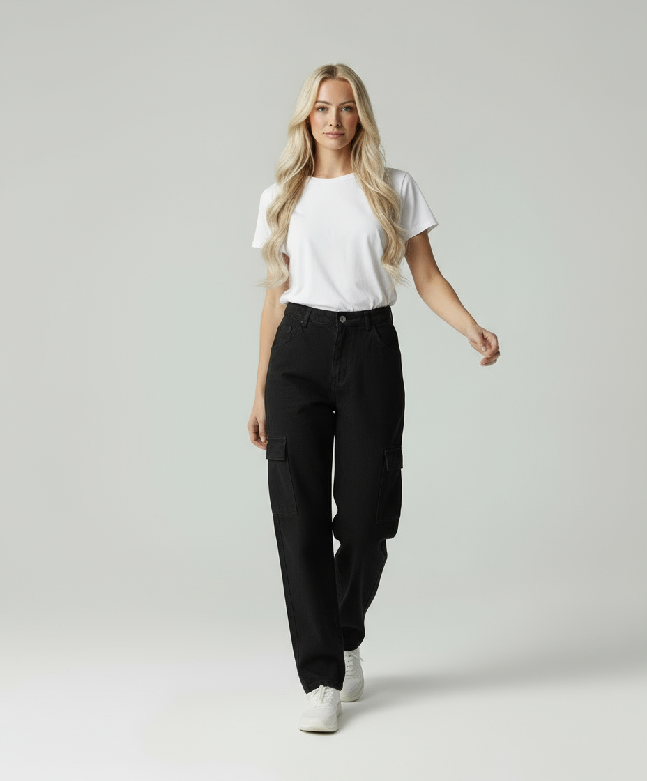 Mila | Cargo-Hose mit geradem Schnitt